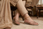Noir Strappy Flats