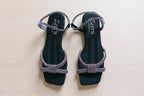 Zaria Embellished Ankle Strap Flat