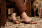 Crystal Cross Strap Sandals