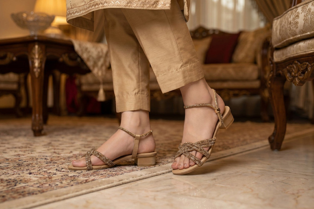 Luxe Knot Embellished Sandals