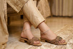 Crystal Cross Strap Sandals