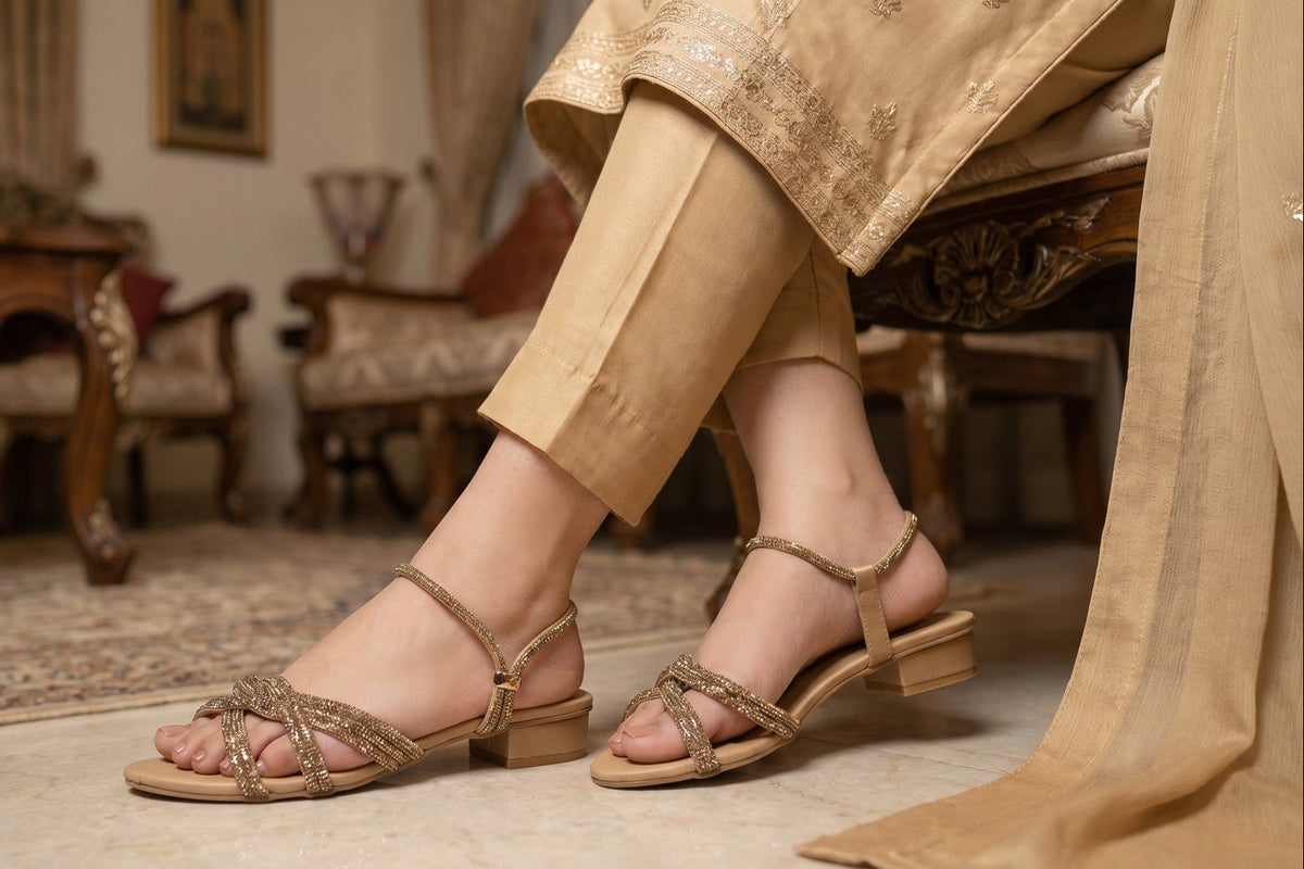 Luxe Knot Embellished Sandals