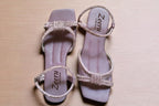 Zaria Embellished Ankle Strap Flat
